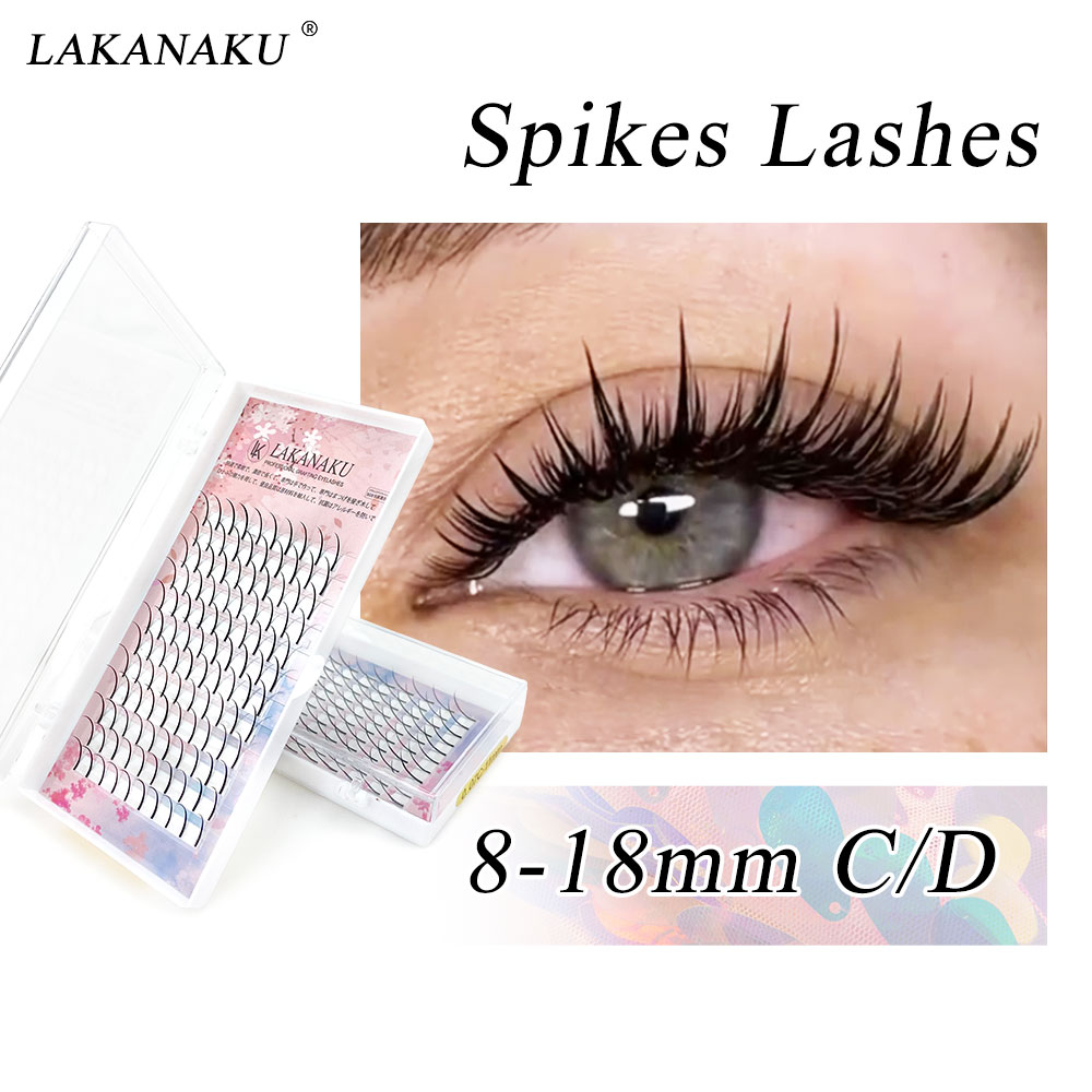 Eyelash Extension Hybrid - 120 Sztuk Gotowych Kępek Rzęs w