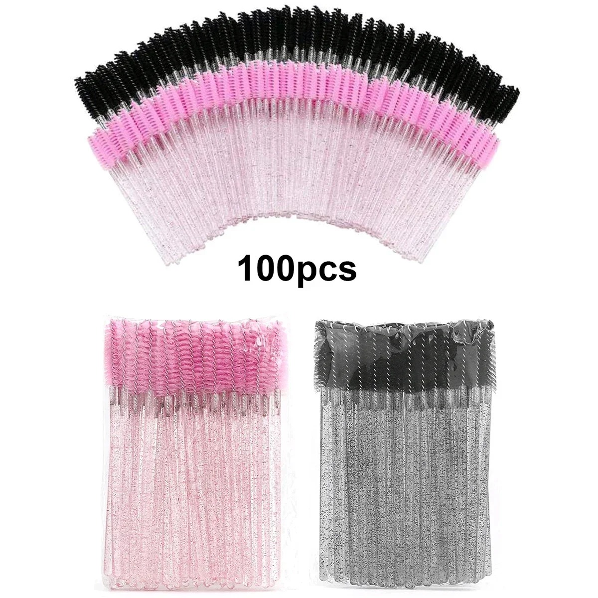 Eyelash Extension Options - 100 sztuk jednorazowe szczoteczki do rzęs