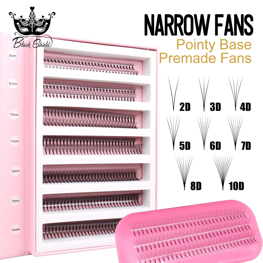 Eyelash Extension Hybrid - 1000Fans Mix Thin Root Narrow Pointy