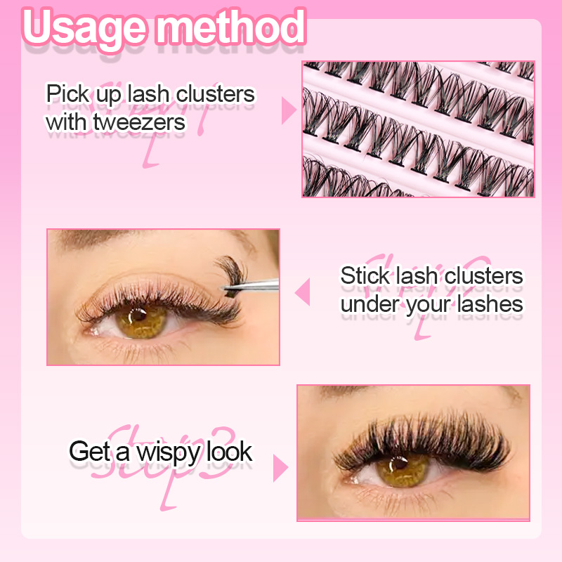 Rzęsy pojedyncze, kępki rzęs 8 – Eyelash Extension Options recenzja i cena