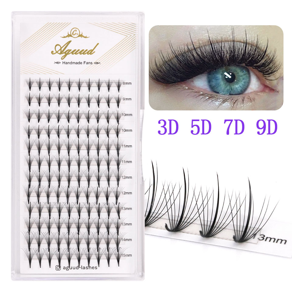AGUUD Premade Wispy Fan Lashes – Eyelash Extension Hybrid recenzja i cena