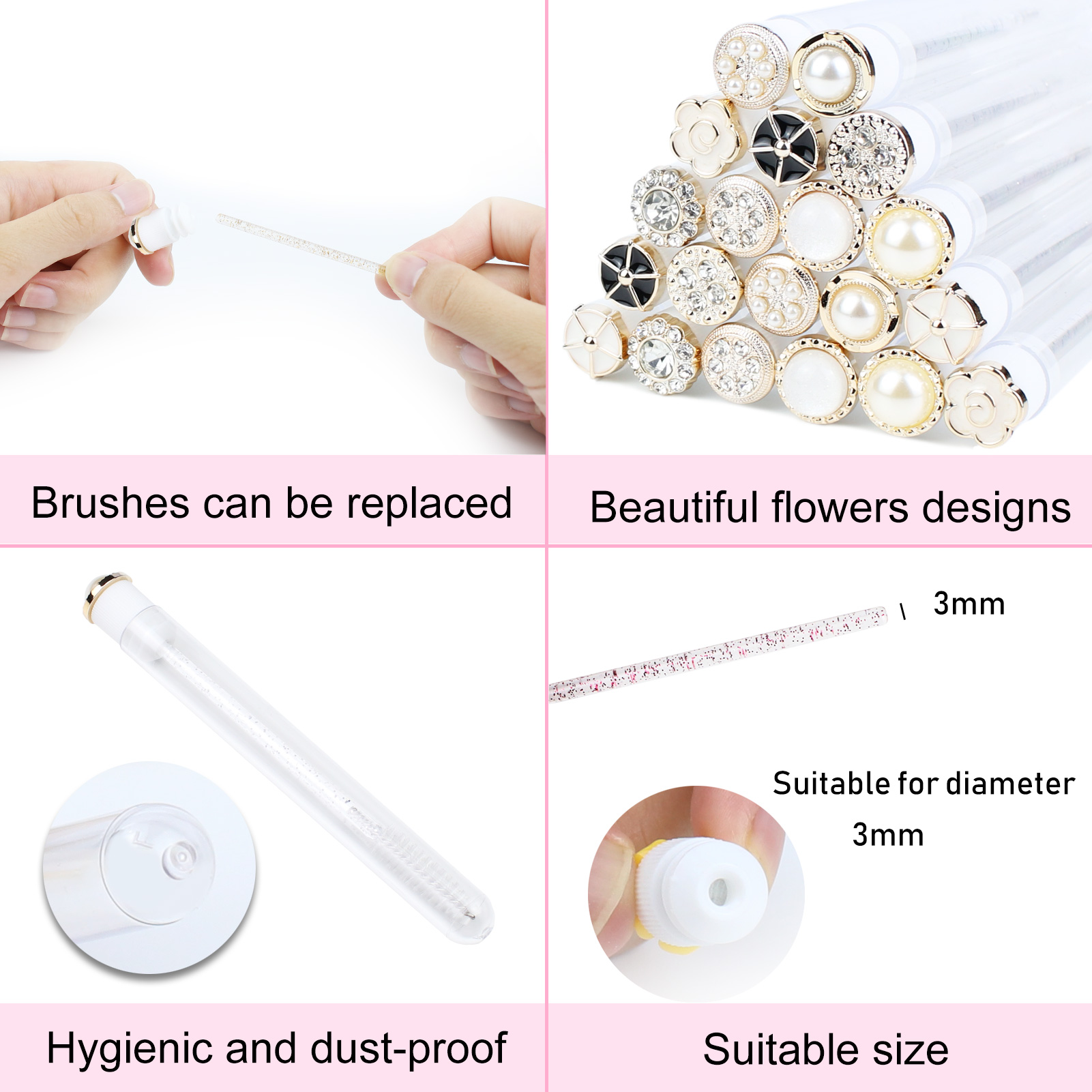 Różdżki do tuszu do rzęs Tube  – Eyelash Extension Options recenzja i cena